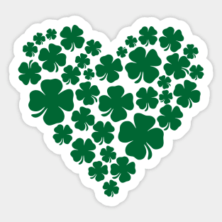 Shamrock Heart - St Paddys Sticker